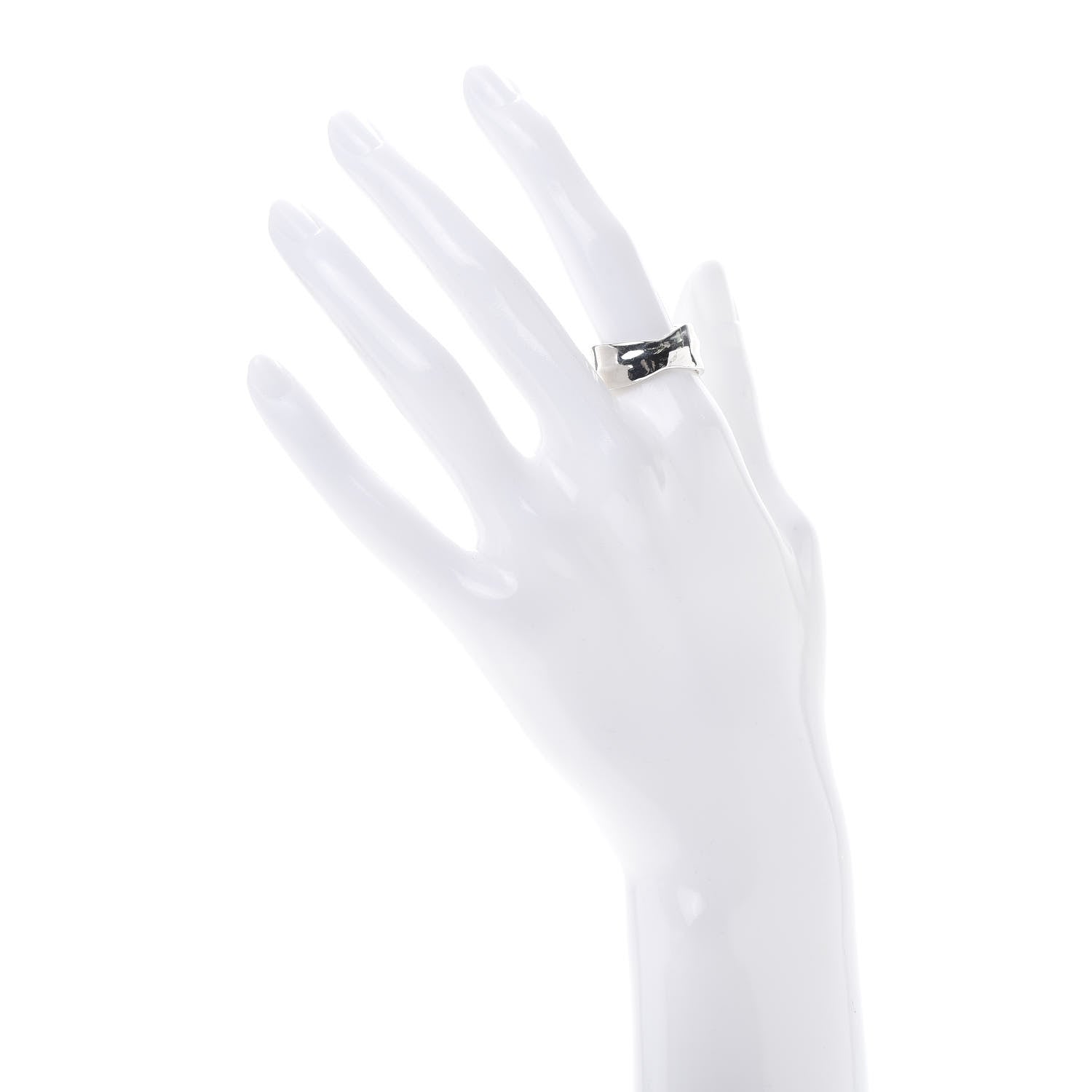 Tiffany Sterling Silver Nature Leaf Ring 54 6.75 2 of 5