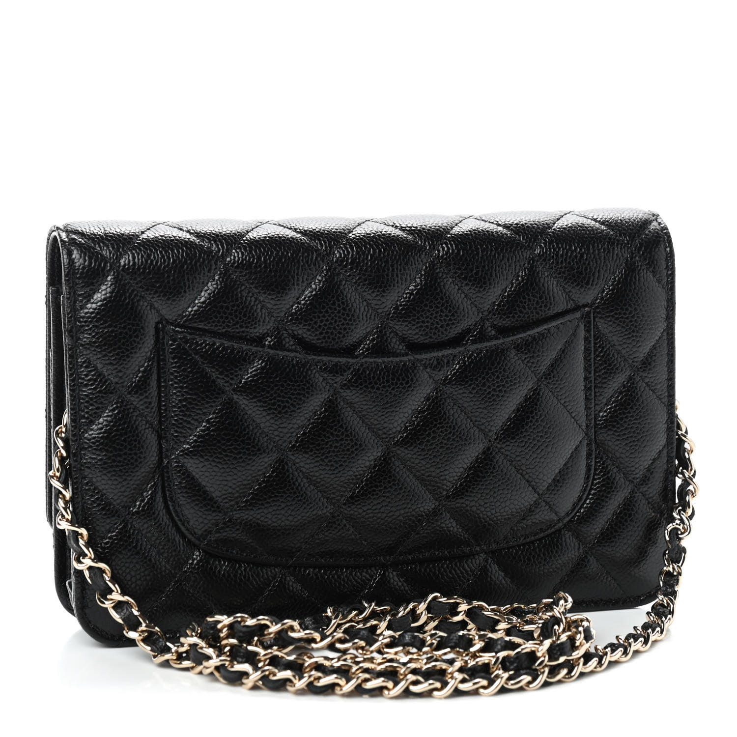 Chanel Caviar Quilted Wallet On Chain WOC Black 2 of 9