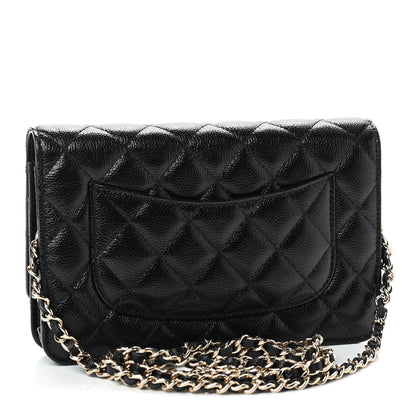 Chanel Caviar Quilted Wallet On Chain WOC Black 2 of 9