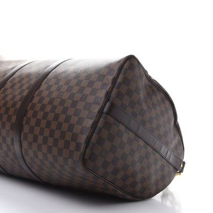 Louis Vuitton Damier Ebene Keepall Bandouliere 55 6 of 13