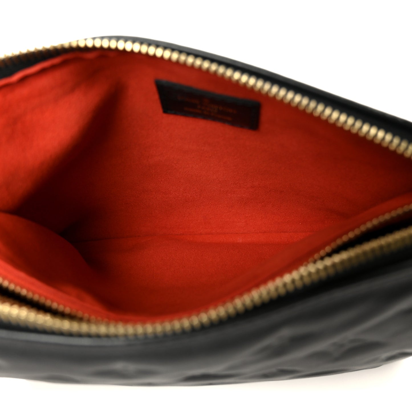 Lambskin Embossed Monogram Coussin BB Black