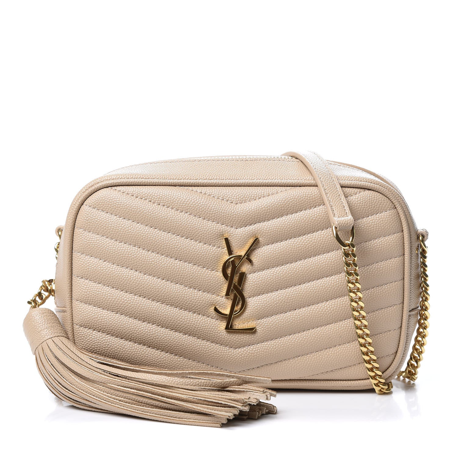 Saint Laurent Grain De Poudre Matelasse Monogram Mini Lou Camera Bag New Powder 1 of 9