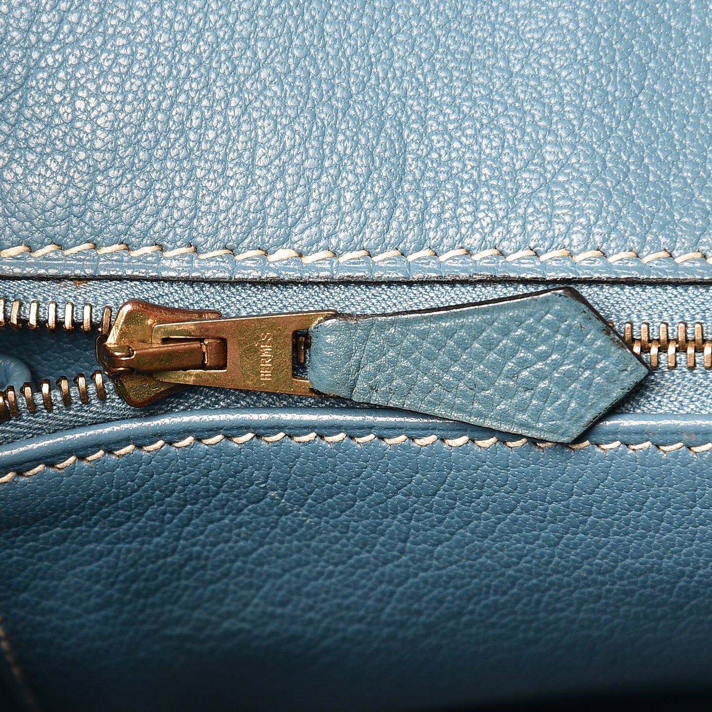Epsom Birkin 35 Blue Jean