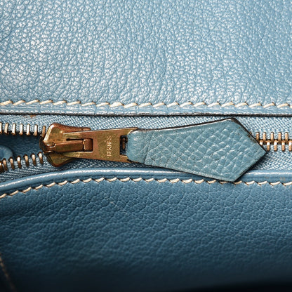 Hermes Epsom Birkin 35 Blue Jean 16 of 43