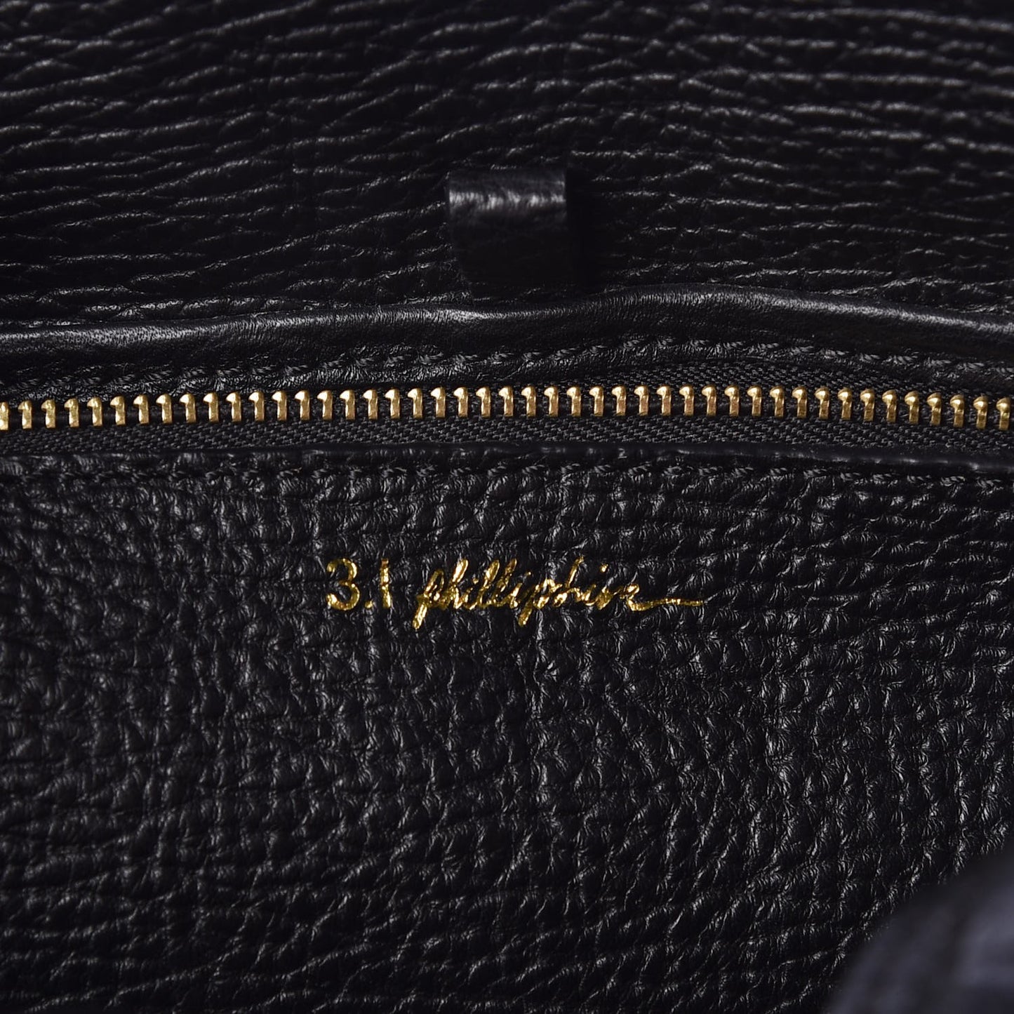 3.1 Textured Calfskin Large Pashli Tote Black