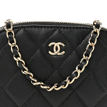 Chanel Caviar Quilted Classic Clutch with Chain Black 8 of 11