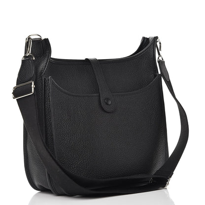 Hermes Taurillon Clemence Evelyne III GM Black 3 of 9
