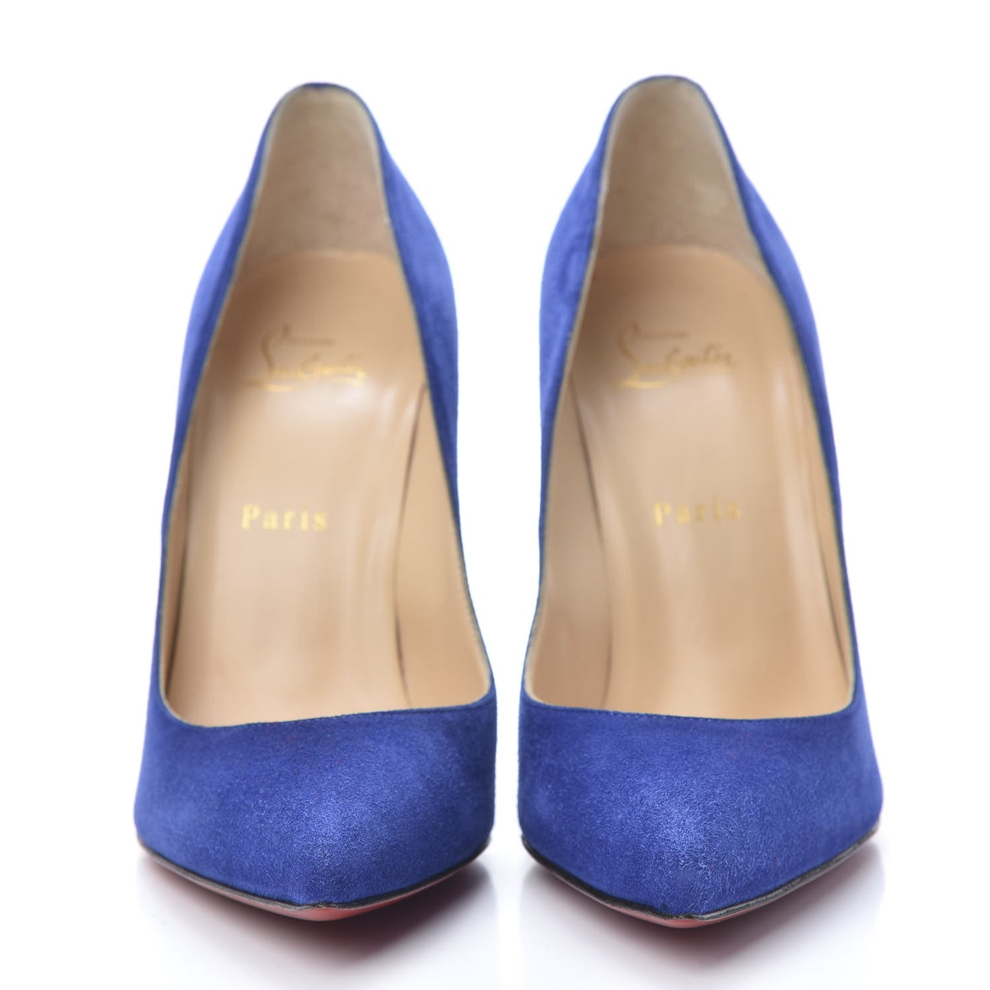 Veau Velours Pigalle Follies 100 Pumps 39 Metal Blue