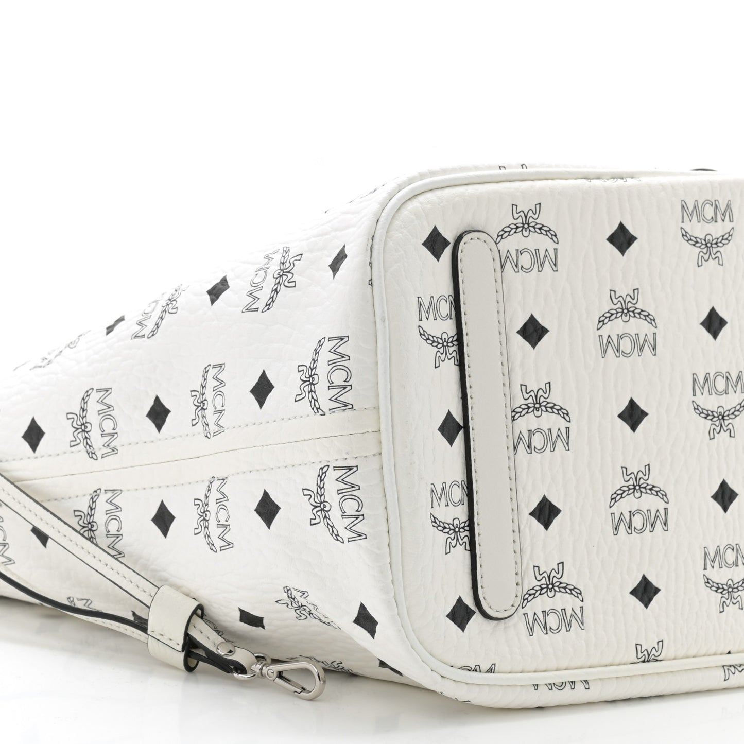 Visetos Medium Liz Reversible Shopper Tote White