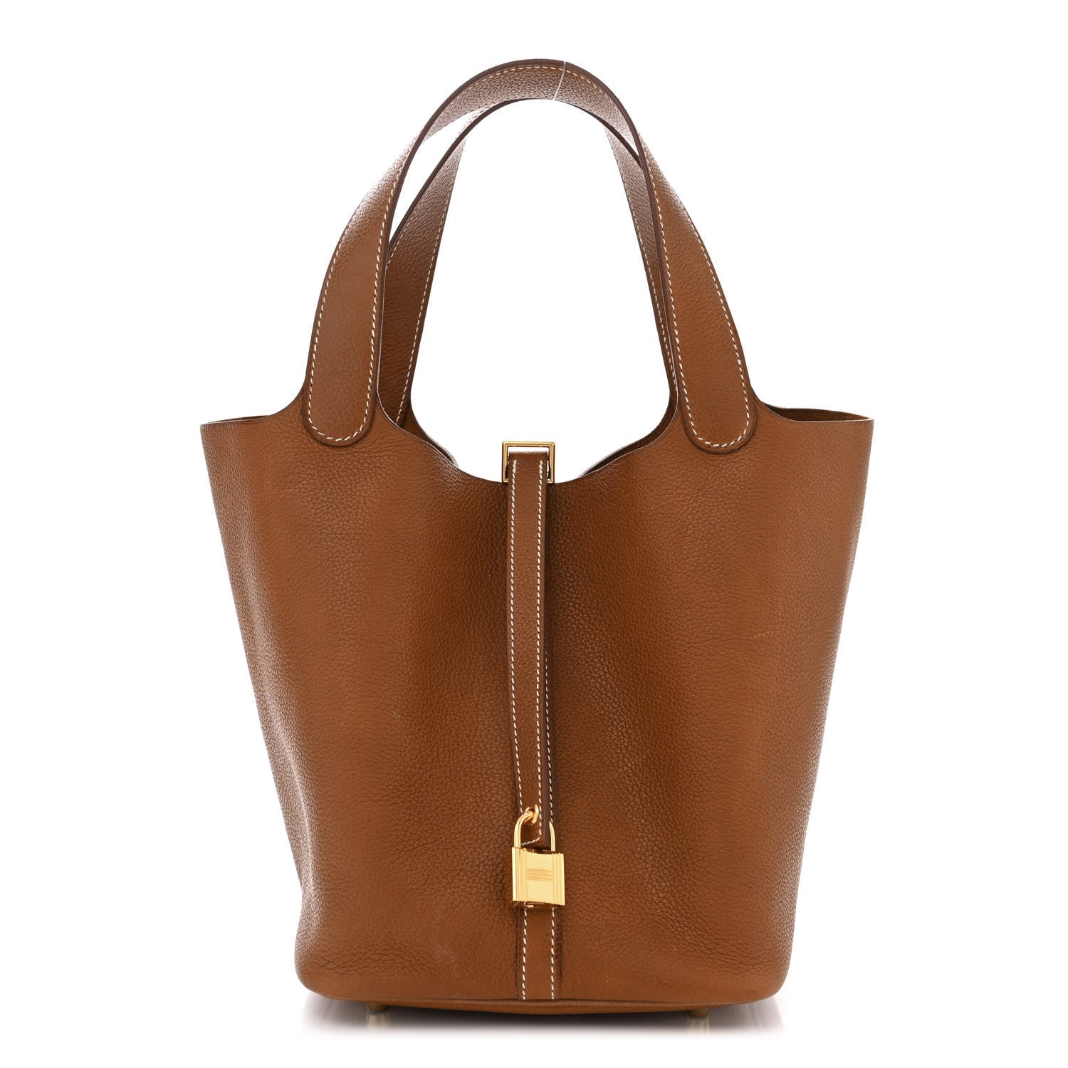 Hermes Barenia Faubourg Picotin Lock 22 MM Fauve 1 of 13