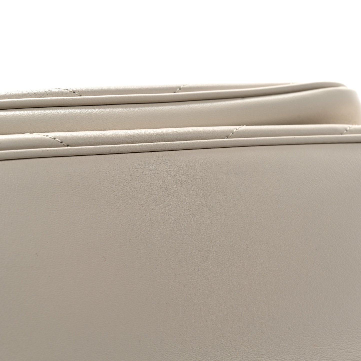 Lambskin Matelasse Monogram Medium Niki Chain Satchel Crema Soft