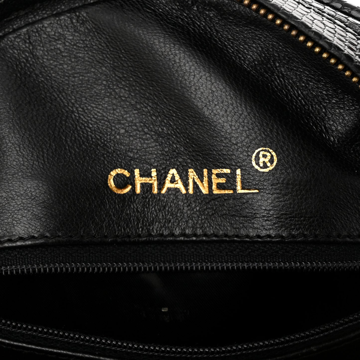 Lizard Quilted Round Tassel Crossbody Bag Black