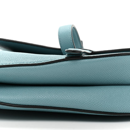 Christian Dior Grained Calfskin Saddle Bag Azure Blue 8 of 13