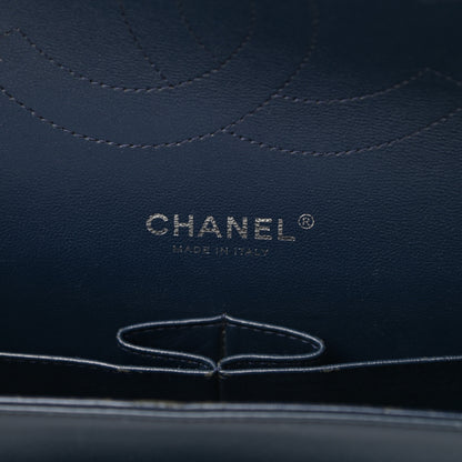 Chanel Patent Quilted Jumbo Double Flap Blue 6 of 16