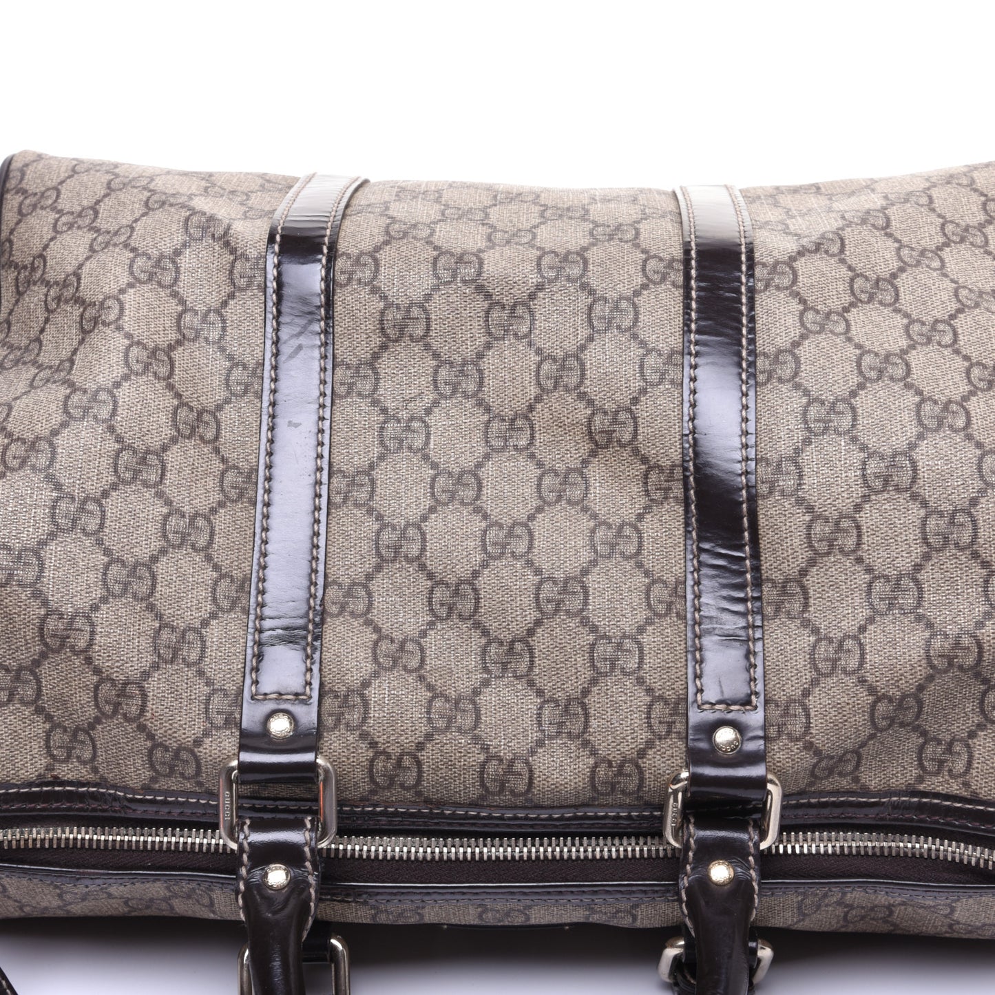 GG Plus Monogram Medium Joy Boston Dark Brown