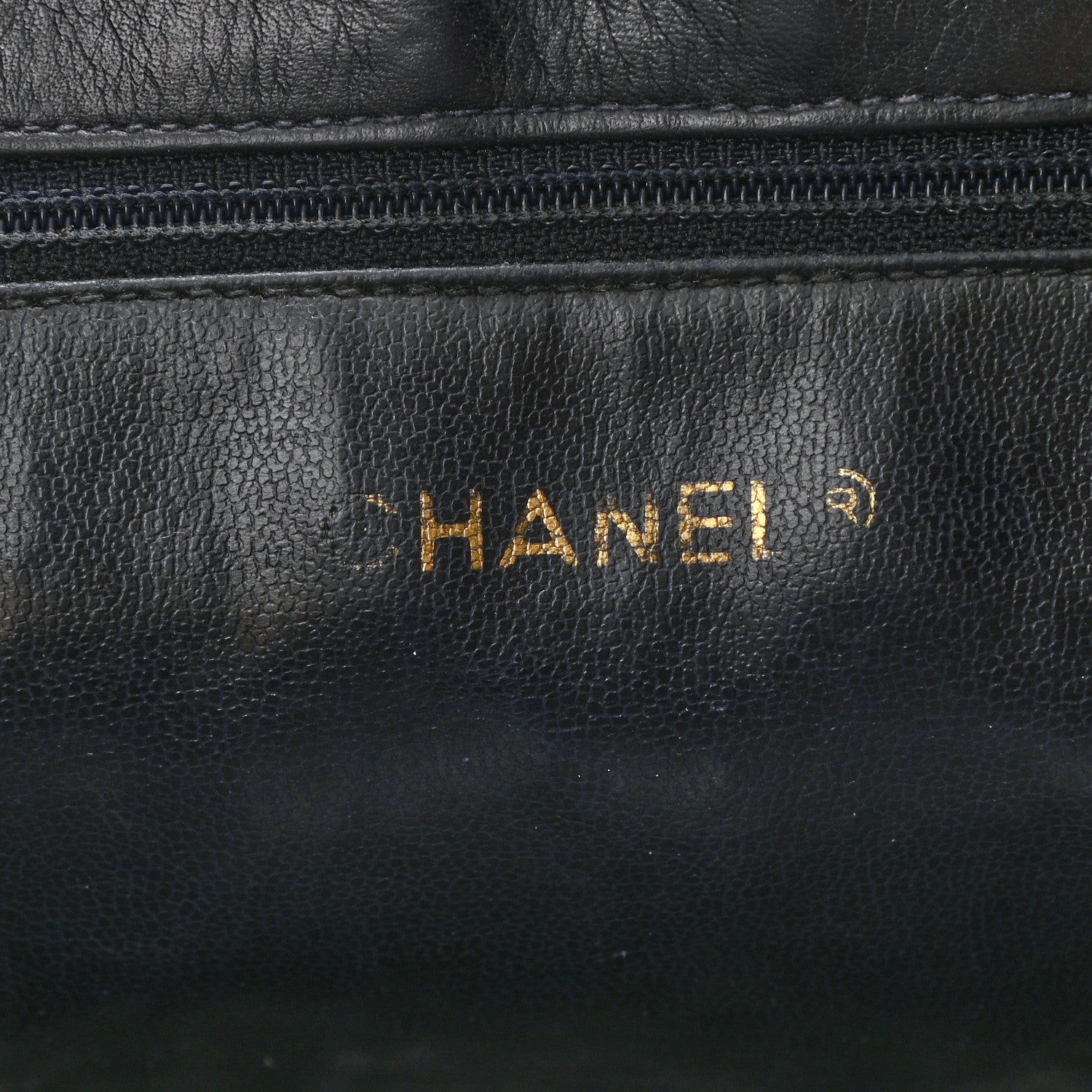 Chanel Calfskin Quilted Drawstring Shopping Tote Blue 6 of 8