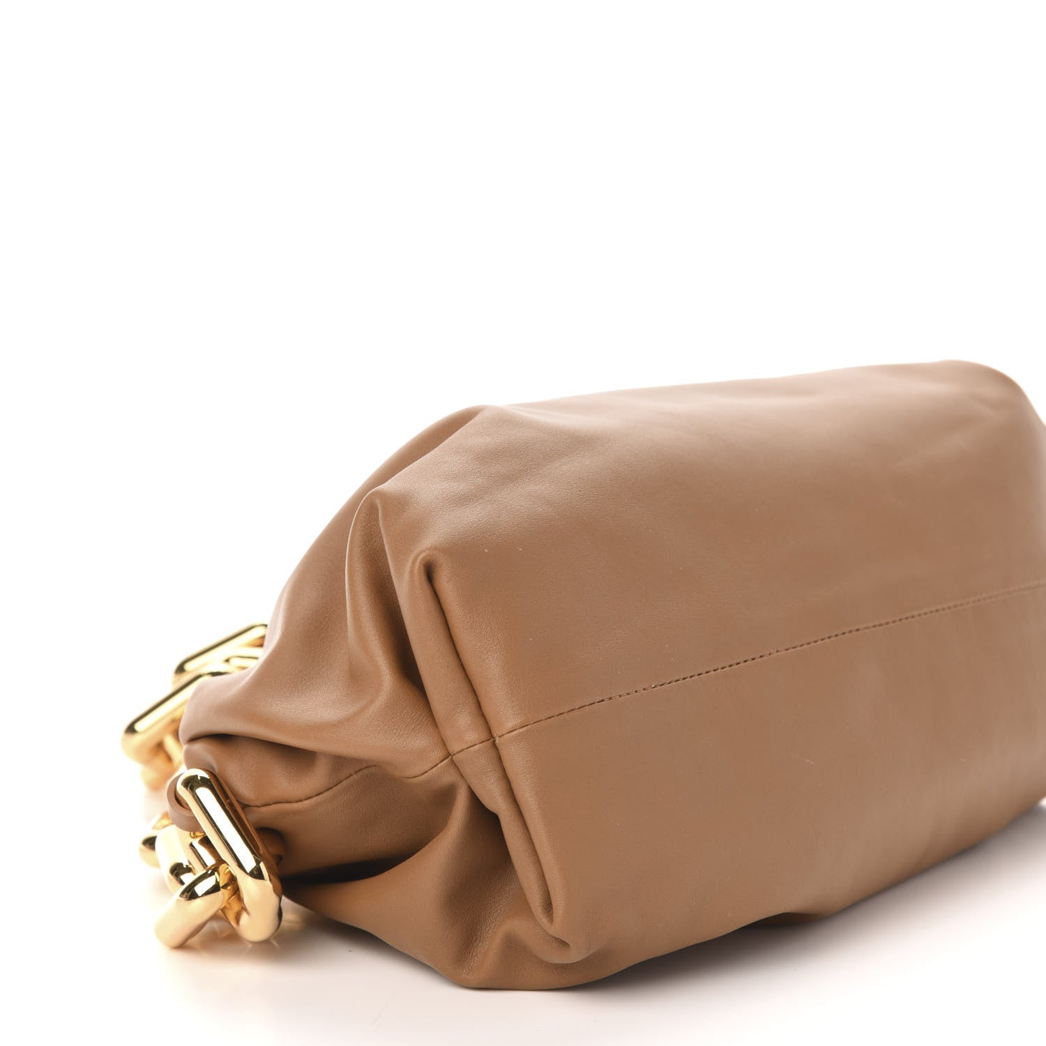 Bottega Veneta Calfskin The Pouch Chain Moutarde 8 of 10