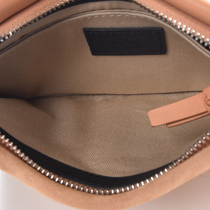 Chloe Smooth Calfskin Suede Roy Double Shoulder Bag Merino Grey Blushy Pink 6 of 8