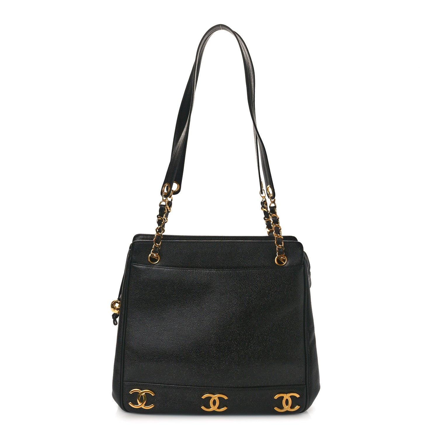 Chanel Caviar CC Shoulder Bag Black 1 of 8