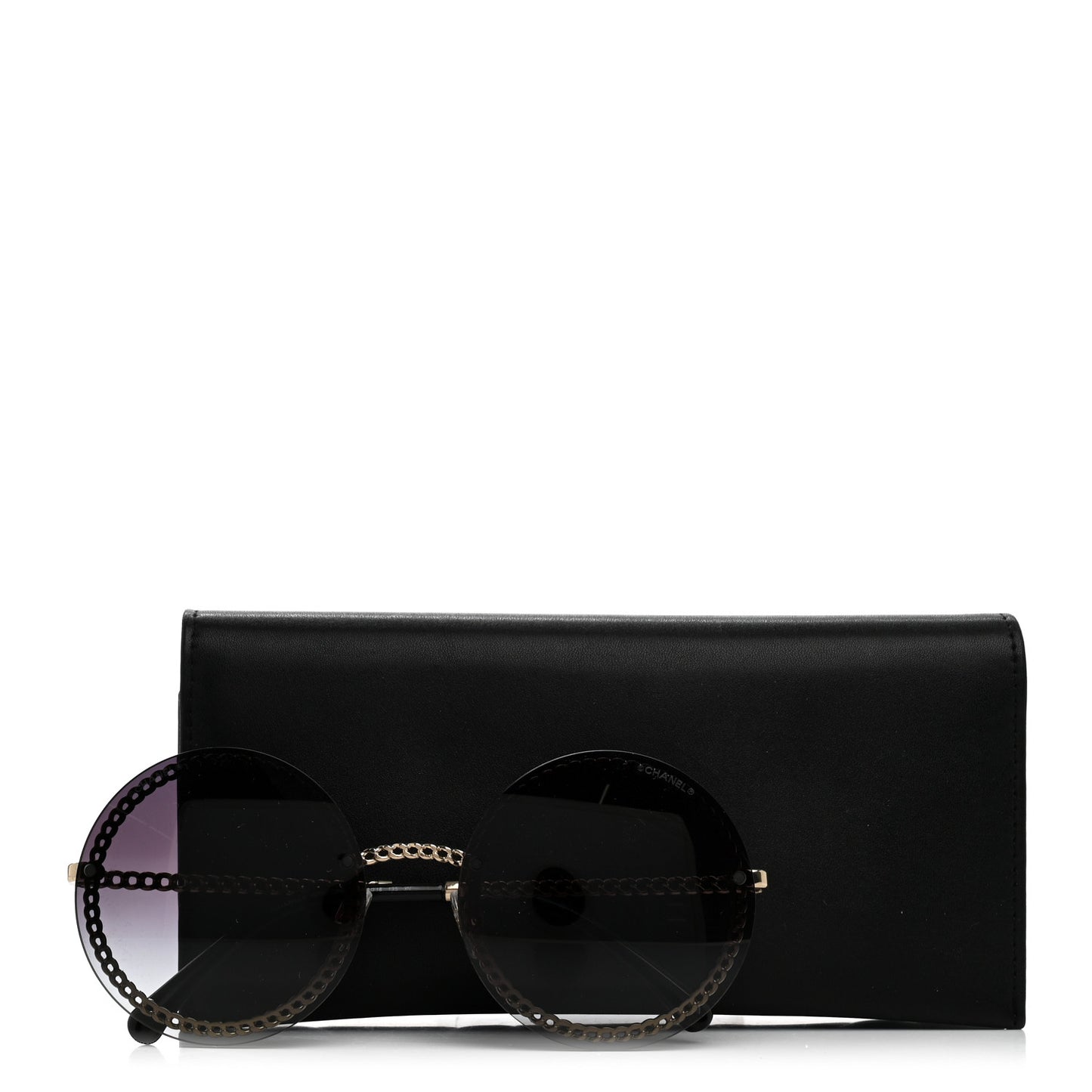 Round Chain Sunglasses 4245 Gold