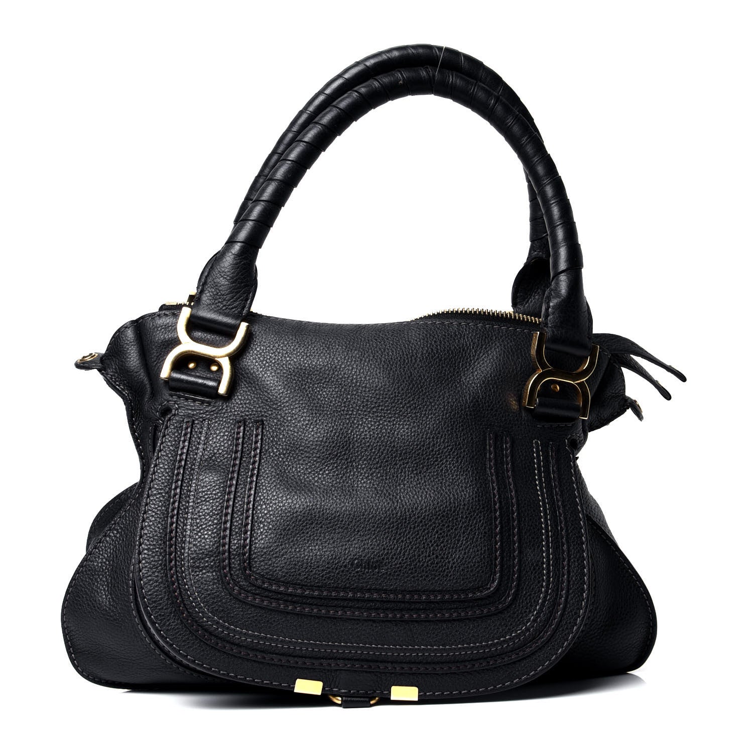 Chloe Calfskin Medium Marcie Satchel Black 1 of 4