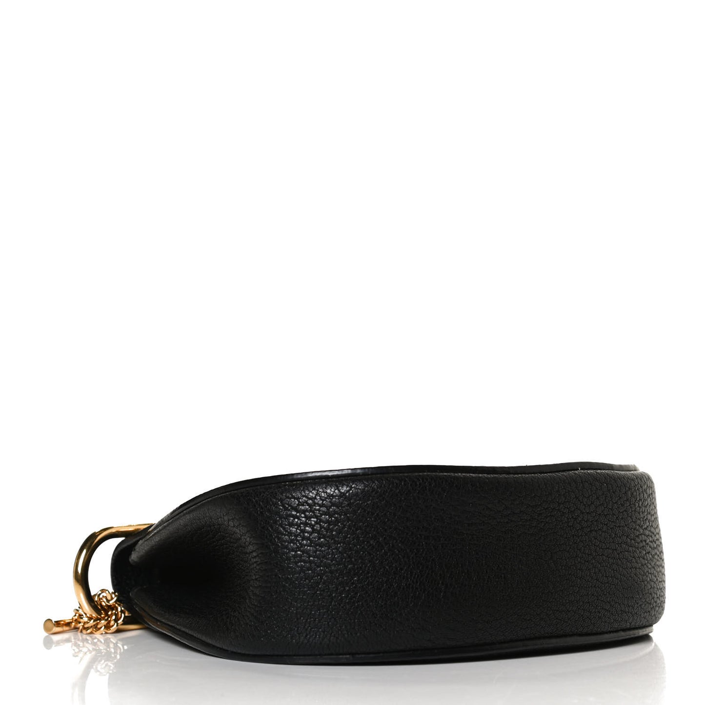 Grained Lambskin Drew Shoulder Bag Black