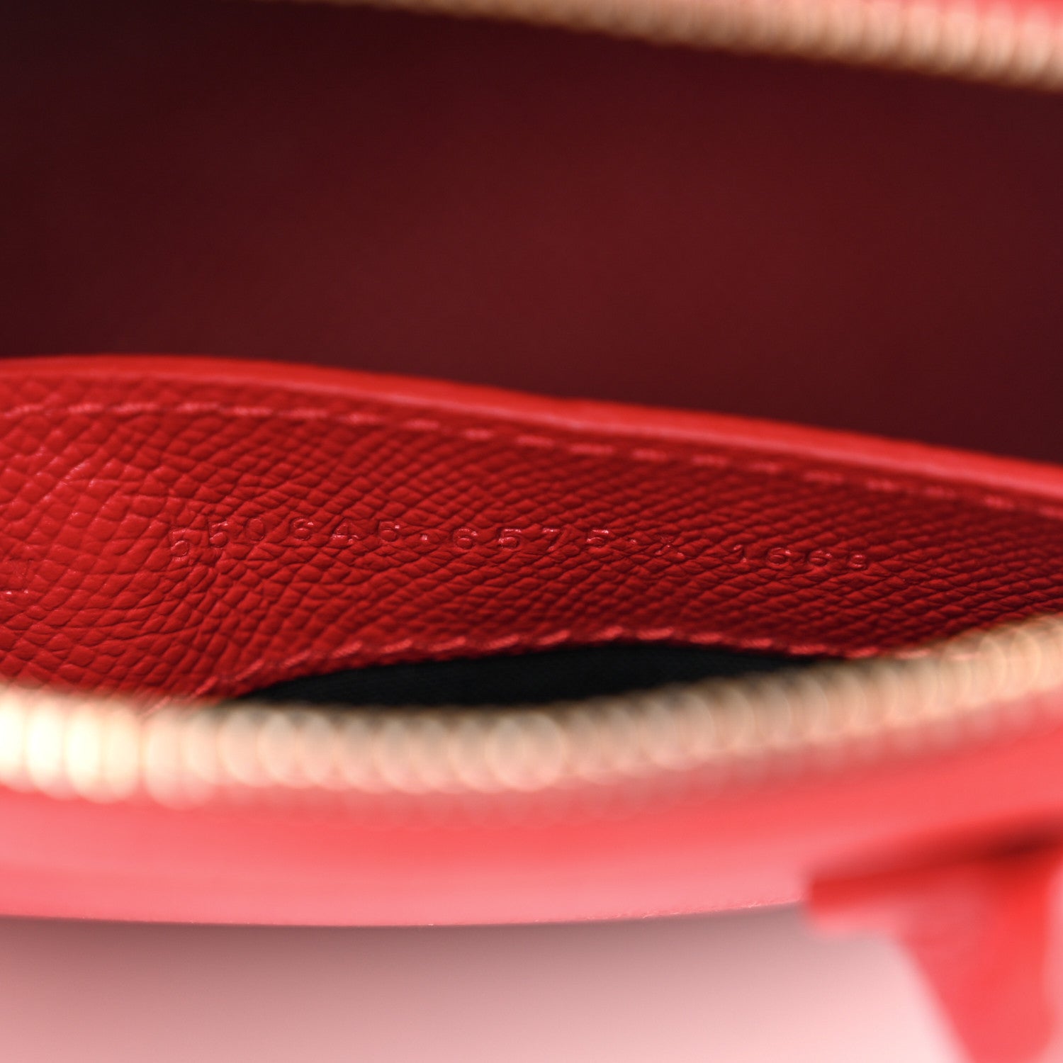 Balenciaga Signature Grained Calfskin Logo XXS Ville Top Handle Bag Rouge Lantern Black 7 of 12