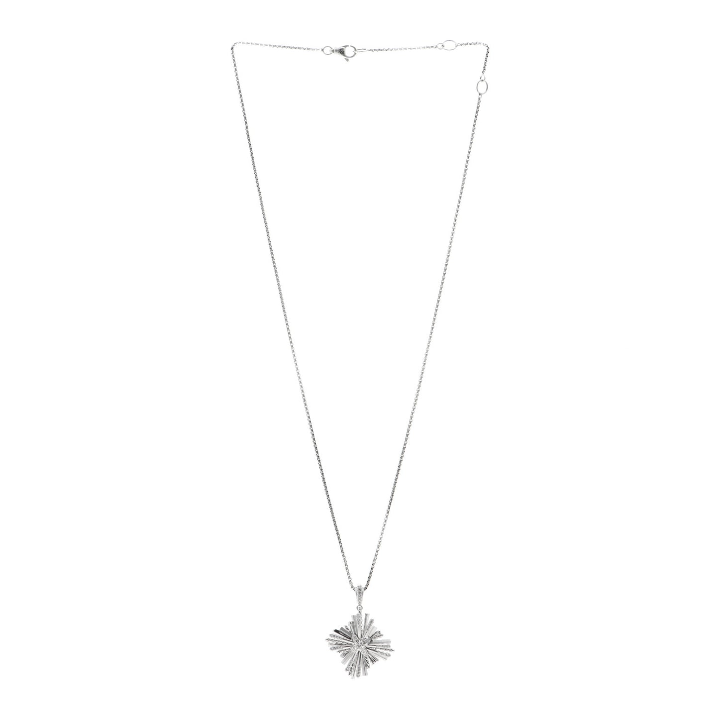 Sterling Silver Diamond Angelika Maltese Pendant Necklace