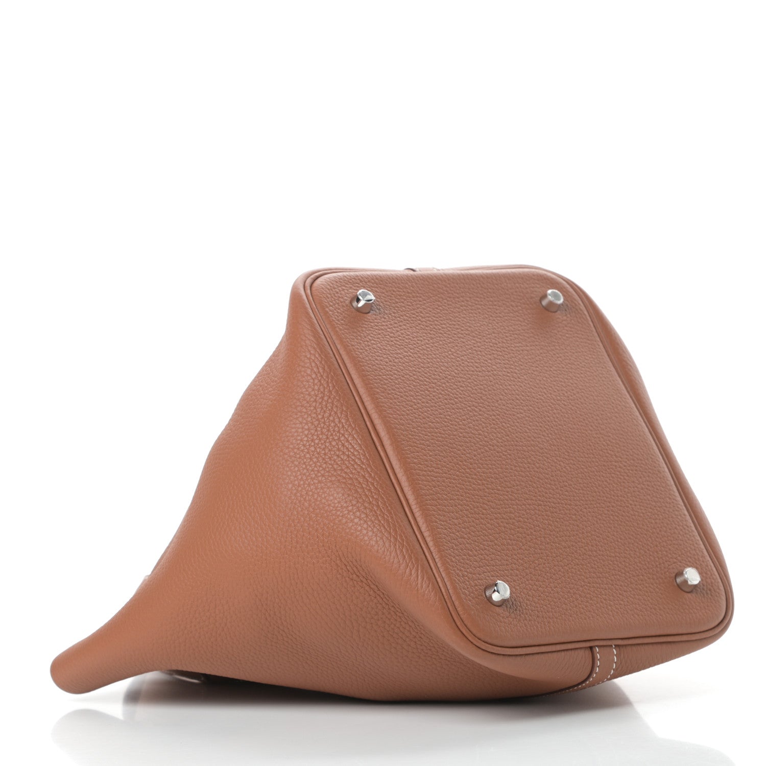 Hermes Taurillon Clemence Picotin Lock 22 MM Gold 4 of 11