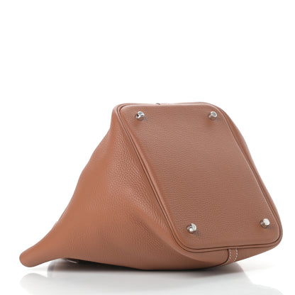 Hermes Taurillon Clemence Picotin Lock 22 MM Gold 4 of 11