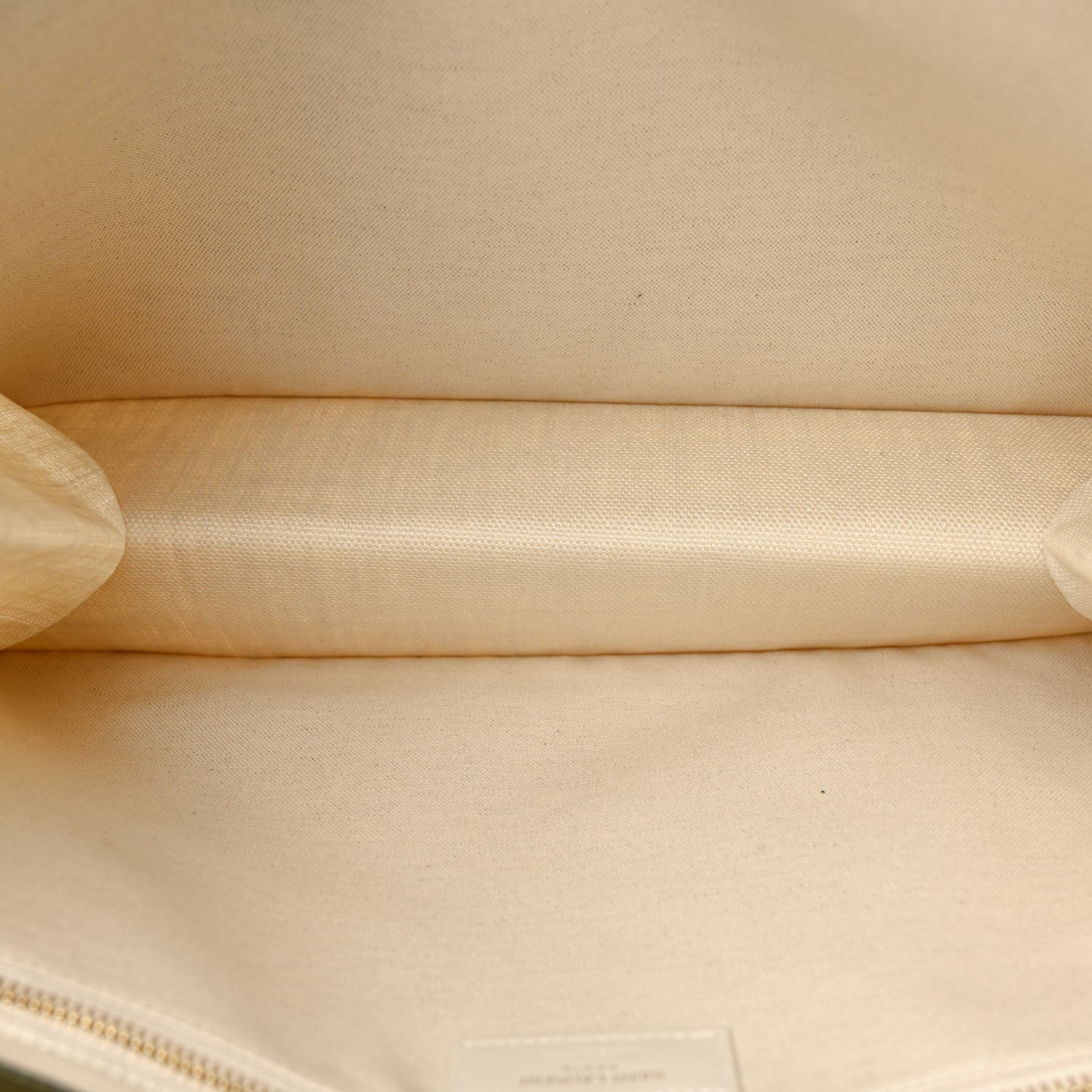 Saint Laurent Linen Calfskin Small Rive Gauche Tote Military Green Blanc Vintage 5 of 10
