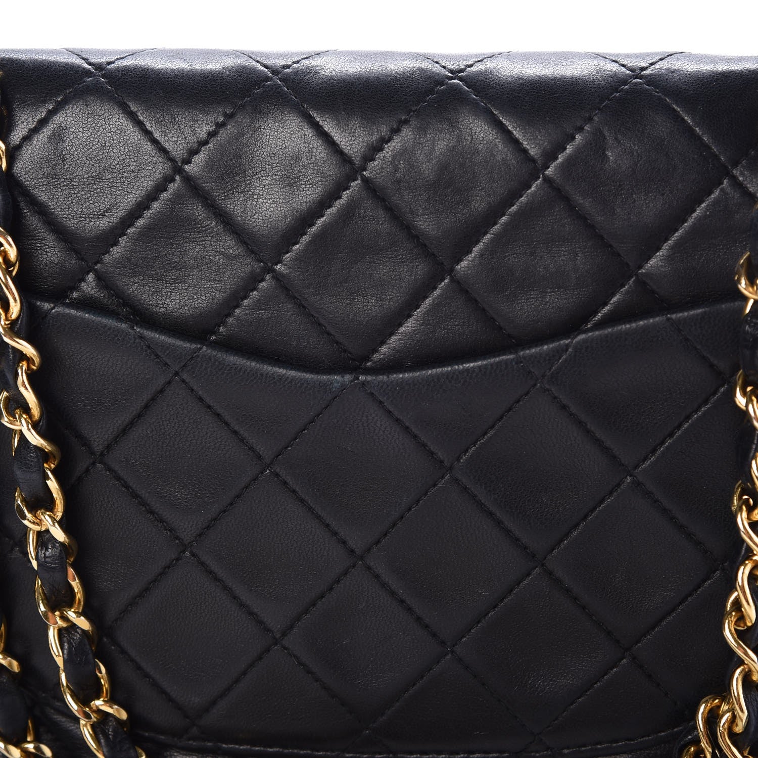Chanel Lambskin Quilted Small Double Flap Black 10 of 15