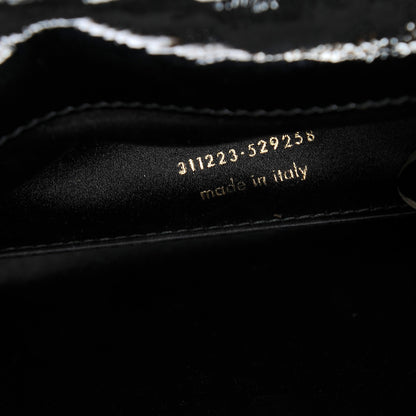 Saint Laurent Textured Patent Monogram Large Belle De Jour Clutch Black 7 of 7