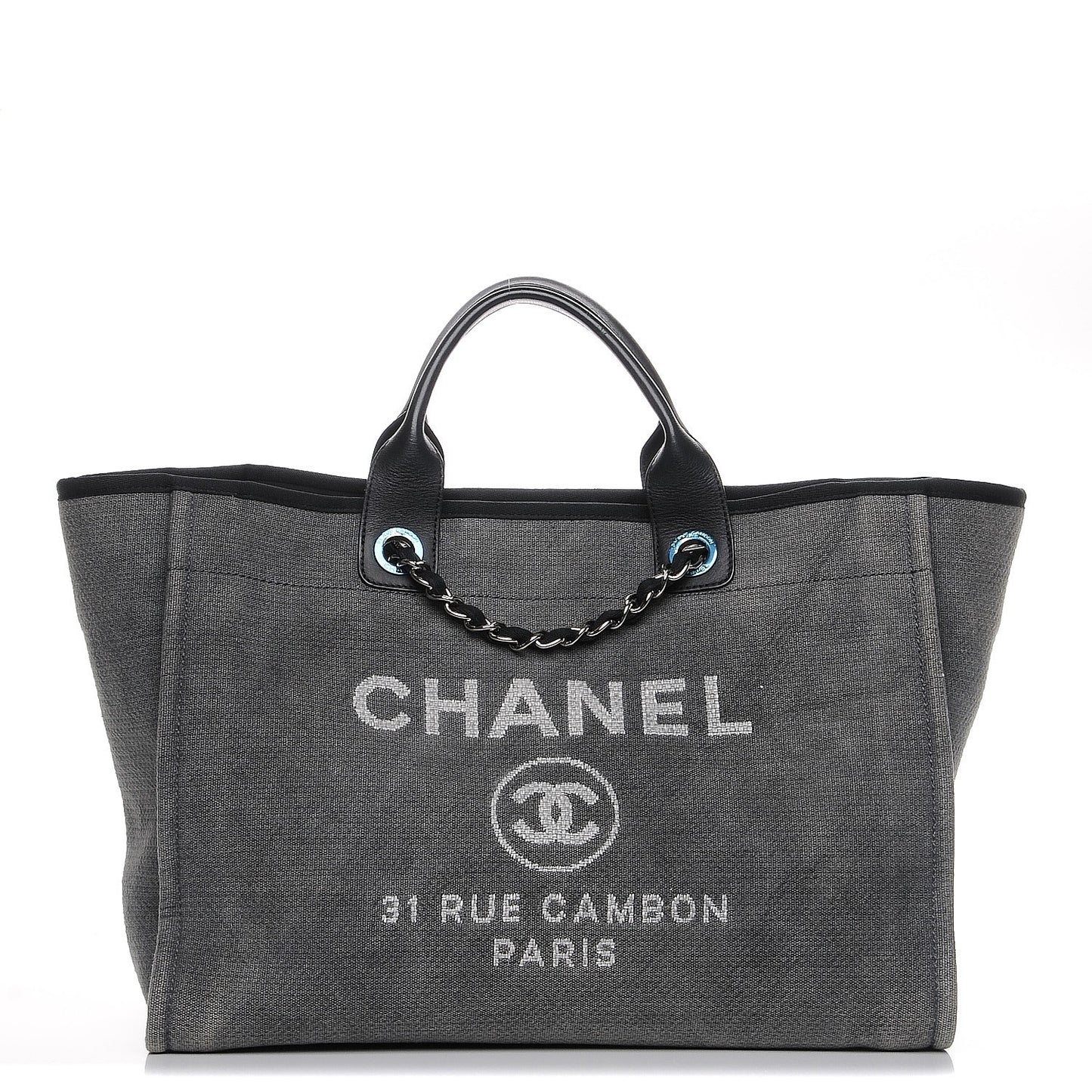 Canvas Deauville Large Tote Grey