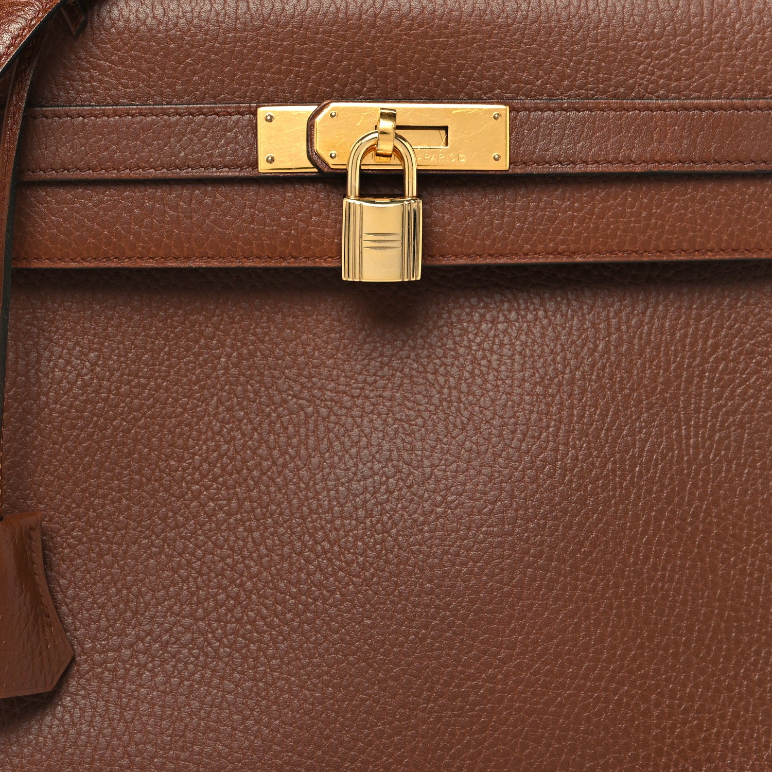 Hermes Taurillon Clemence Kelly Retourne 32 Noisette 8 of 10