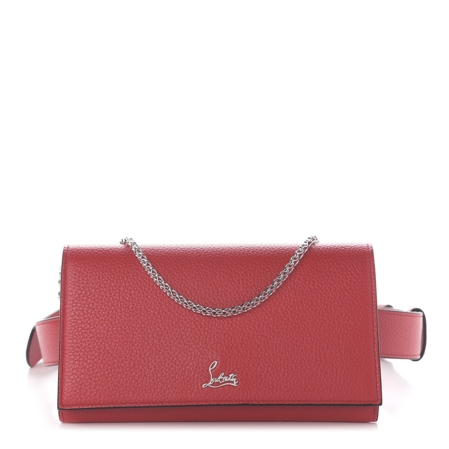 Christian Louboutin Calfskin Boudoir Chain Belt Bag Red 1 of 10