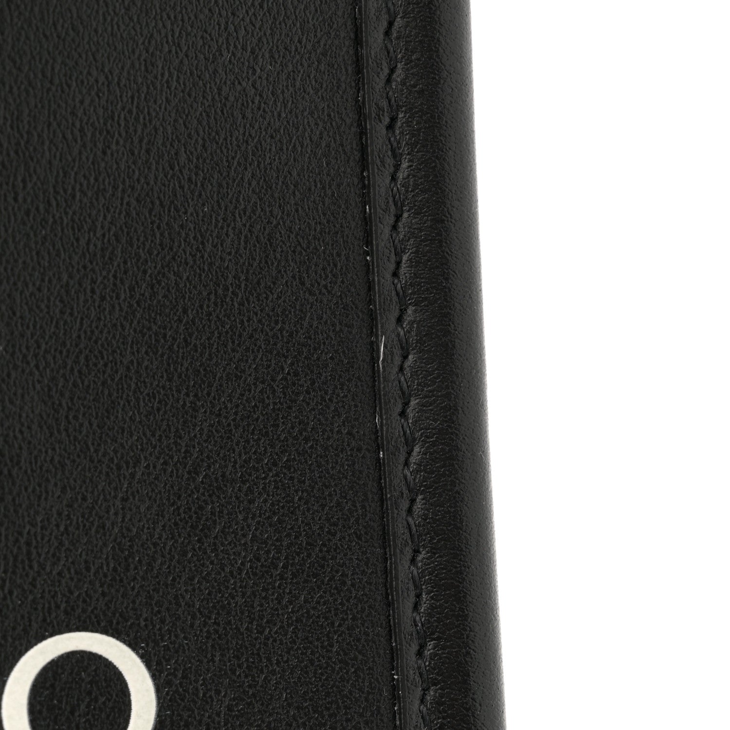 Jimmy Choo Smooth Calfskin Logo Mini Tote Black White 12 of 12