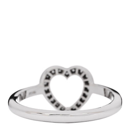 Tiffany Platinum Diamond Heart Ring 49 4.75 4 of 6