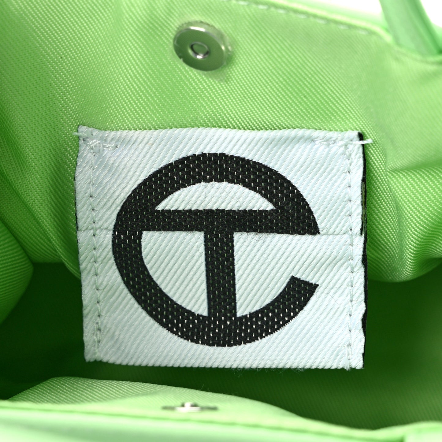 Vegan Leather Small Shopping Bag Double Mint