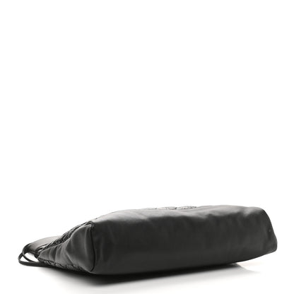 Chanel Crumpled Calfskin Quilted 31 Large Shopping Bag Black 3 of 10