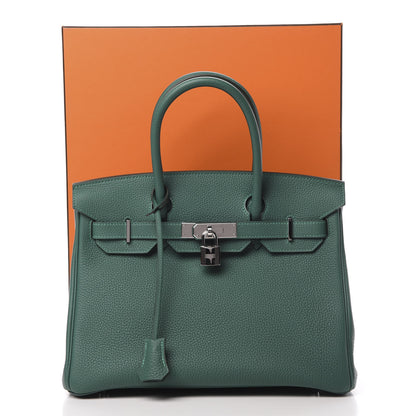 Hermes Togo Birkin 30 Malachite 11 of 11