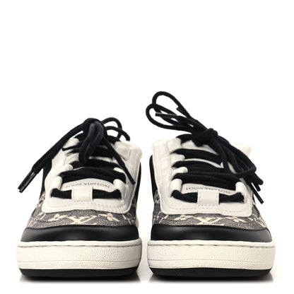 Louis Vuitton Denim Monogram Lous Sneakers 37 Gray 3 of 9