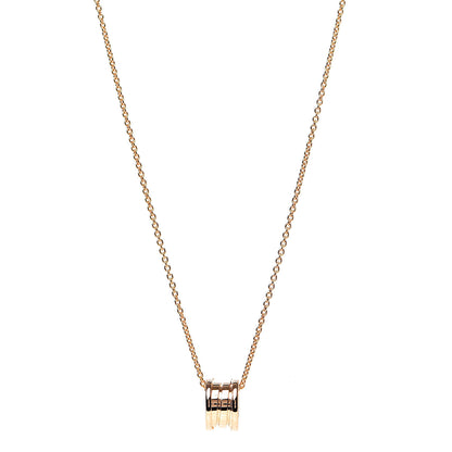 Bulgari 18K Rose Gold B.Zero1 Pendant Necklace 1 of 6