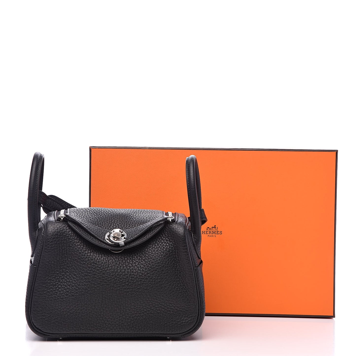 Taurillon Clemence Mini Lindy 20 Black