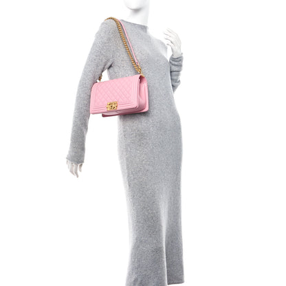 Chanel Calfskin Quilted Medium Boy Flap Light Pink 2 of 10