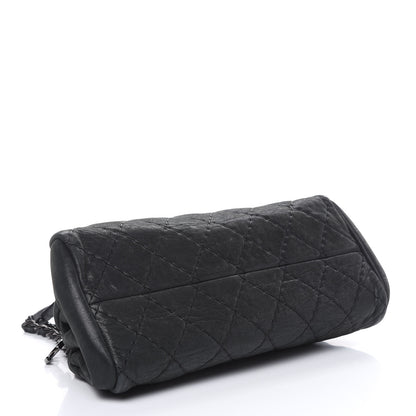Chanel Iridescent Calfskin Medium Just Mademoiselle Bowler Black 4 of 11