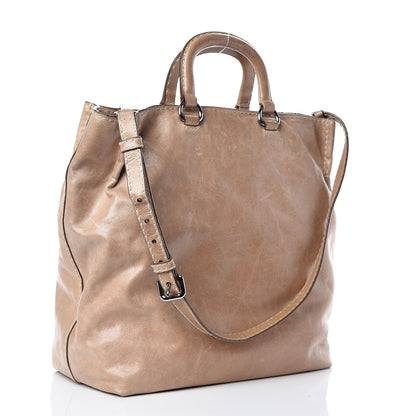 Prada Vitello Shine Tote Cammeo 3 of 18
