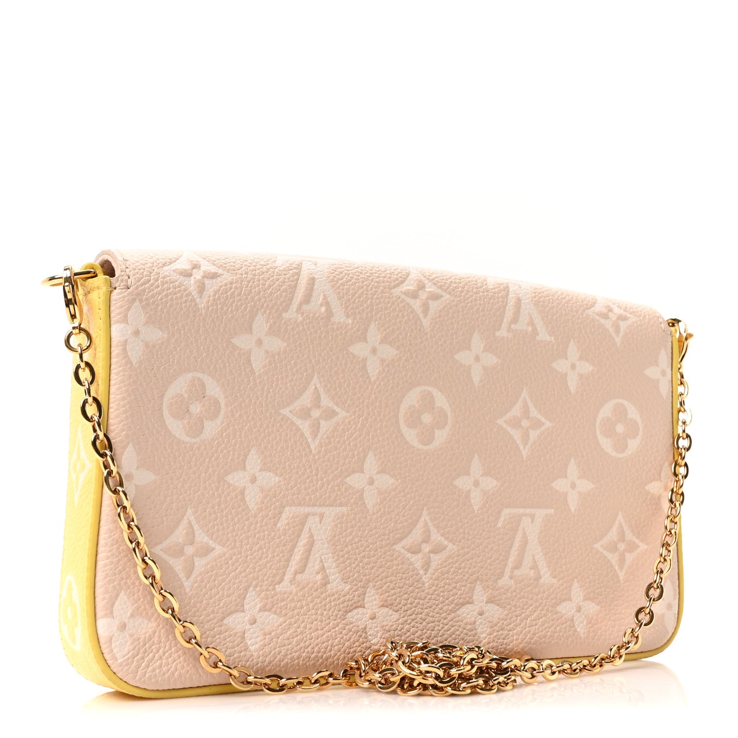 Empreinte Spring in the City Felicie Pochette Chain Wallet Pink Beige Yellow