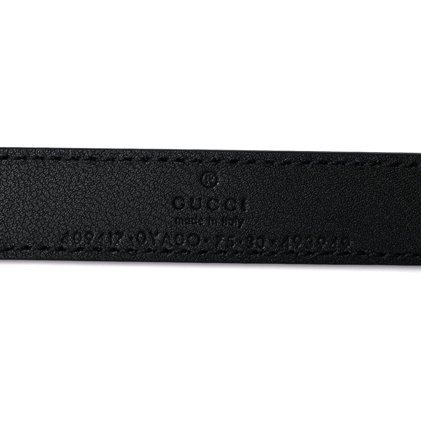 Plutone Calfskin Double G 20mm Belt 75 30 Black