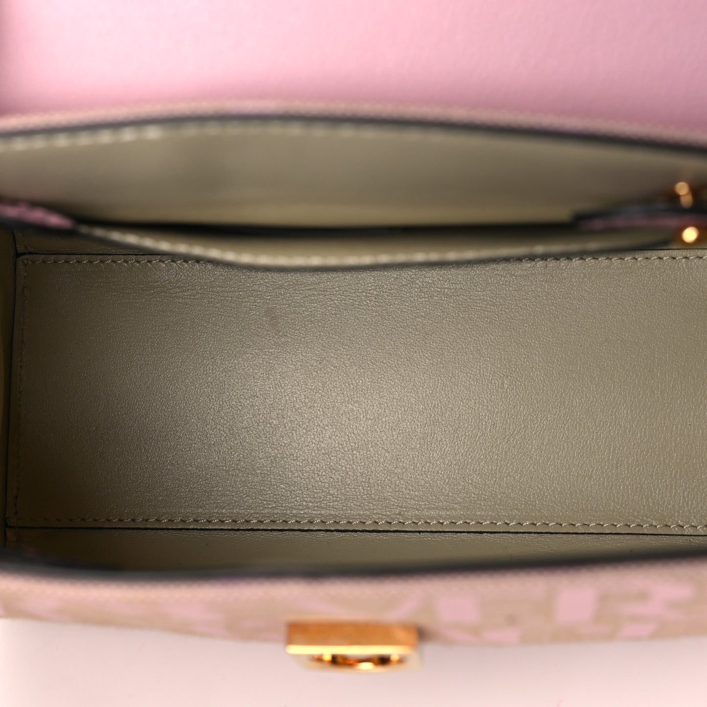Calfskin Canvas Allover La Medusa Small Top Handle Handbag Pink